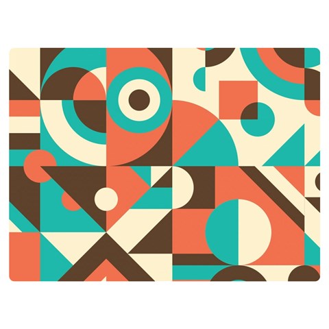 Retro Colorful Background, Retro Abstraction Two Sides Premium Plush Fleece Blanket (Baby Size) from ArtsNow.com 40 x30  Blanket Front