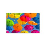 Umbrella, Colorful, Positive, Sky, Rainbow Sticker (Rectangular)