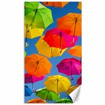 Umbrella, Colorful, Positive, Sky, Rainbow Canvas 40  x 72 