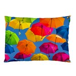 Umbrella, Colorful, Positive, Sky, Rainbow Pillow Case (Two Sides)