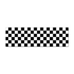 Pattern Checkered Squares Black White Pattern Sticker (Bumper)