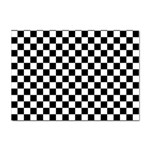 Pattern Checkered Squares Black White Pattern Sticker A4 (100 pack)