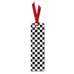 Pattern Checkered Squares Black White Pattern Small Book Marks