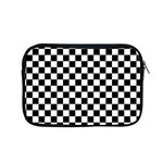 Pattern Checkered Squares Black White Pattern Apple MacBook Pro 15  Zipper Case