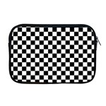 Pattern Checkered Squares Black White Pattern Apple MacBook Pro 17  Zipper Case