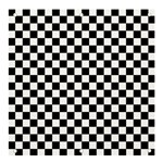 Pattern Checkered Squares Black White Pattern Banner and Sign 4  x 4 