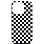 Pattern Checkered Squares Black White Pattern iPhone 14 Pro Black UV Print PC Hardshell Case