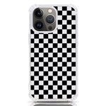 Pattern Checkered Squares Black White Pattern iPhone 13 Pro TPU UV Print Case