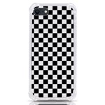 Pattern Checkered Squares Black White Pattern iPhone SE