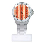 Geometrical Geometric Pattern Plastic Nurses Watch