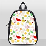 Pattern Seamless Texture Fruit School Bag (Small)