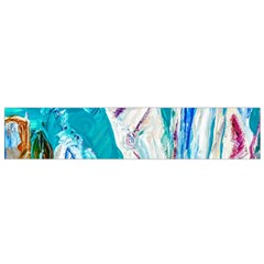 seascape Small Premium Plush Fleece Scarf from ArtsNow.com Front