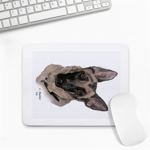 German Shepherd 2 Small Mousepad from ArtsNow.com Front