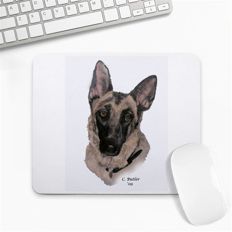 German Shepherd 2 Large Mousepad from ArtsNow.com Front