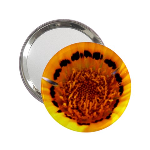 Yellow of Gazania Flower  2.25  Handbag Mirror from ArtsNow.com Front