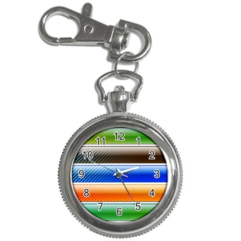 Diagonal Banding Key Chain Watch from ArtsNow.com Front