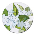 flower037 Round Mousepad