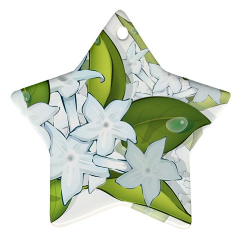 flower037 Ornament (Star) from ArtsNow.com Front