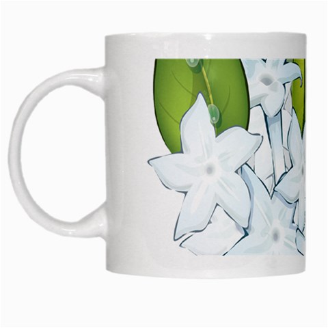 flower037 White Mug from ArtsNow.com Left