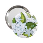 flower037 2.25  Handbag Mirror