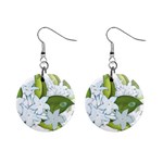 flower037 1  Button Earrings