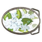 flower037 Belt Buckle