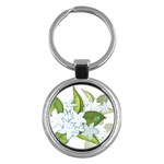 flower037 Key Chain (Round)