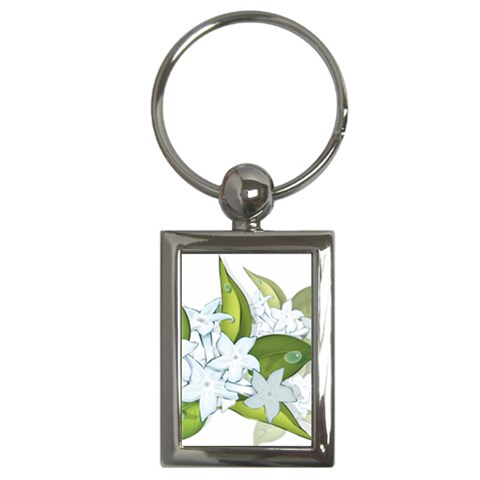 flower037 Key Chain (Rectangle) from ArtsNow.com Front