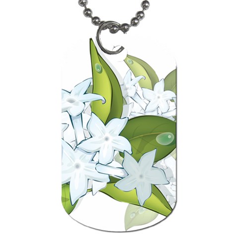 flower037 Dog Tag (One Side) from ArtsNow.com Front