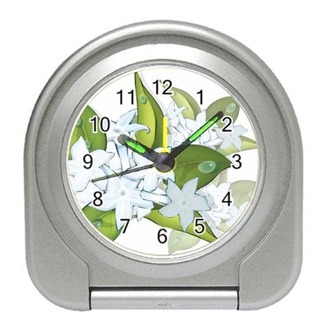 flower037 Travel Alarm Clock from ArtsNow.com Front