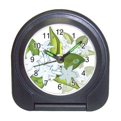 flower037 Travel Alarm Clock from ArtsNow.com Front