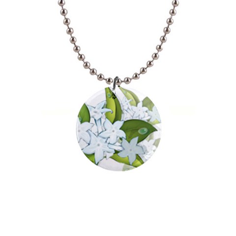 flower037 1  Button Necklace from ArtsNow.com Front