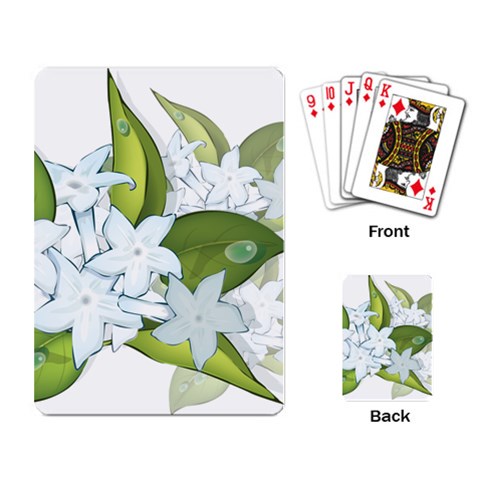 flower037 Playing Cards Single Design from ArtsNow.com Back