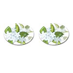 flower037 Cufflinks (Oval)