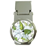 flower037 Money Clip Watch