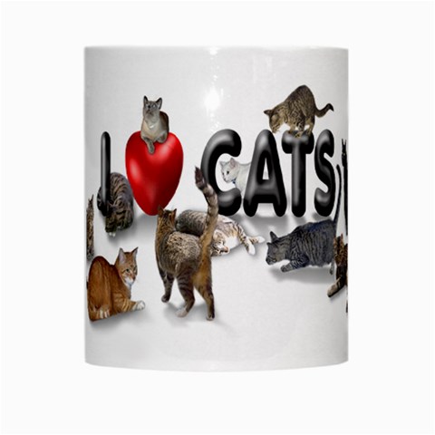 I love cats white mug from ArtsNow.com Center