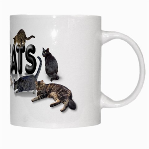 I love cats white mug from ArtsNow.com Right