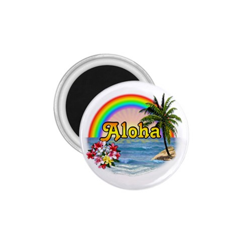 Aloha 1.75  Magnet from ArtsNow.com Front