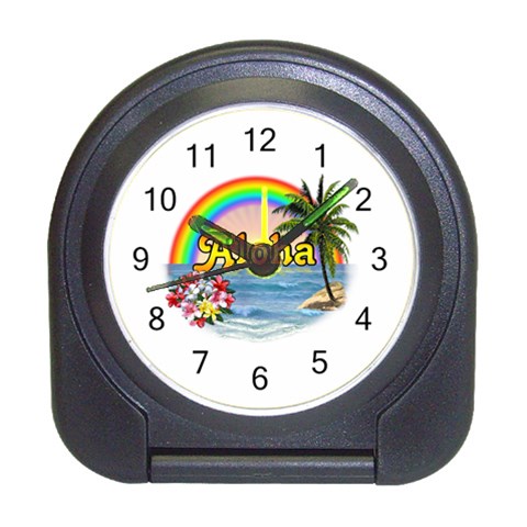 Aloha Travel Alarm Clock from ArtsNow.com Front