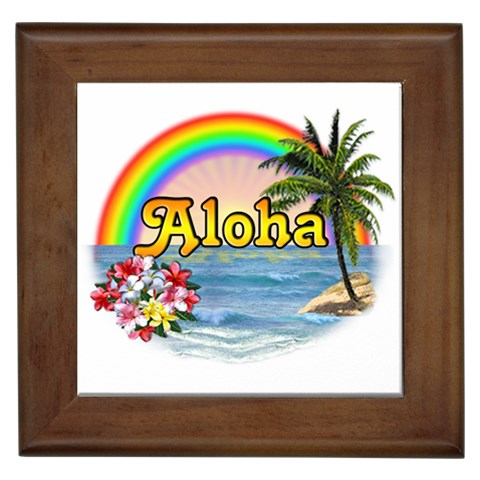 Aloha Framed Tile from ArtsNow.com Front