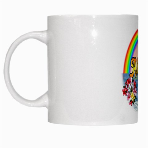 Aloha White Mug from ArtsNow.com Left