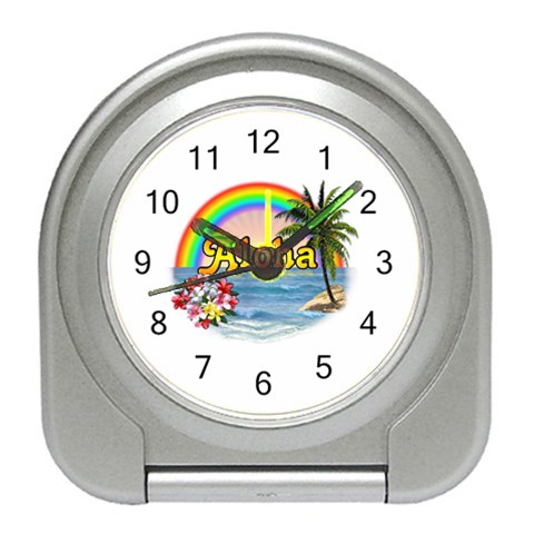 Aloha Travel Alarm Clock from ArtsNow.com Front