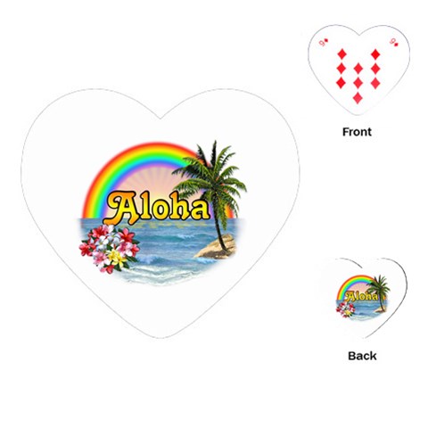 Aloha Playing Cards (Heart) from ArtsNow.com Front