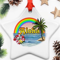 Aloha Star Ornament (Two Sides) from ArtsNow.com Front