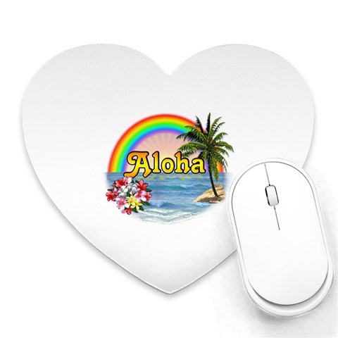 Aloha Mousepad (Heart) from ArtsNow.com Front