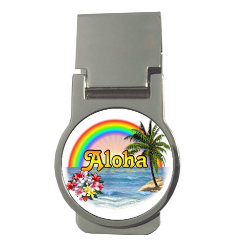 Aloha Money Clip (Round) from ArtsNow.com Front