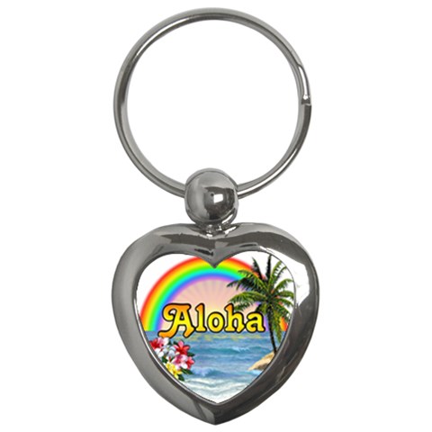 Aloha Key Chain (Heart) from ArtsNow.com Front