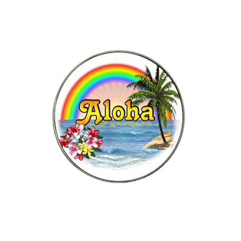 Aloha Hat Clip Ball Marker from ArtsNow.com Front