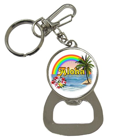 Aloha Bottle Opener Key Chain from ArtsNow.com Front