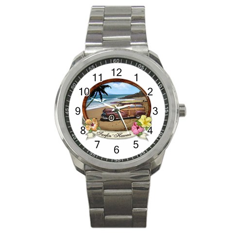 Surfin  Hawaii Sport Metal Watch from ArtsNow.com Front